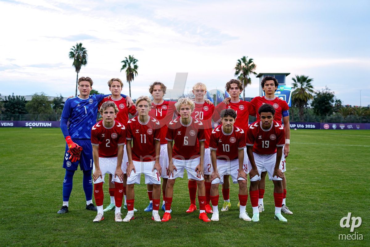 SIDE, TURKIYE - OCTOBER 28: Denmark 11 photo during the International Friendly match between Denmark U16 and Saudi Arabia U16 at Emirhan Sport Complex on October 28, 2026 in Side, Turkiye.