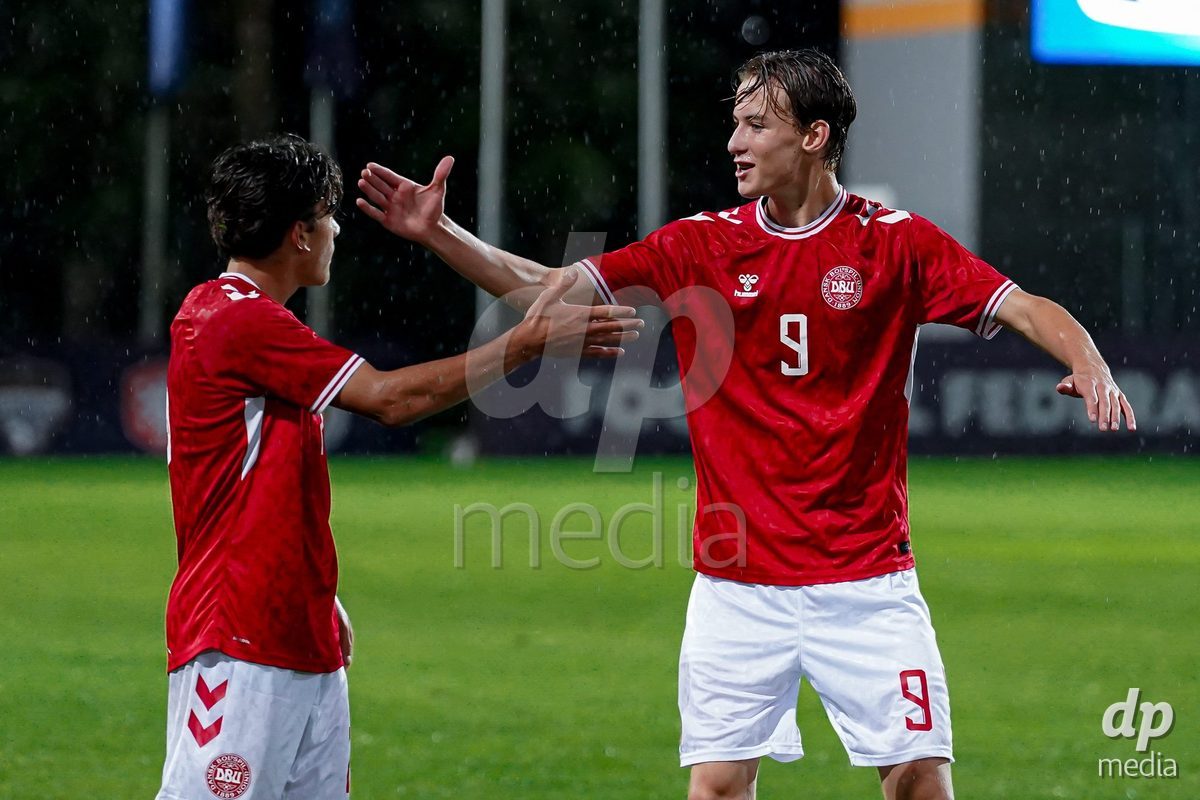 SIDE, TURKIYE - OCTOBER 28: Players of Denmark celebrating during the International Friendly match between Denmark U16 and Saudi Arabia U16 at Emirhan Sport Complex on October 28, 2026 in Side, Turkiye.