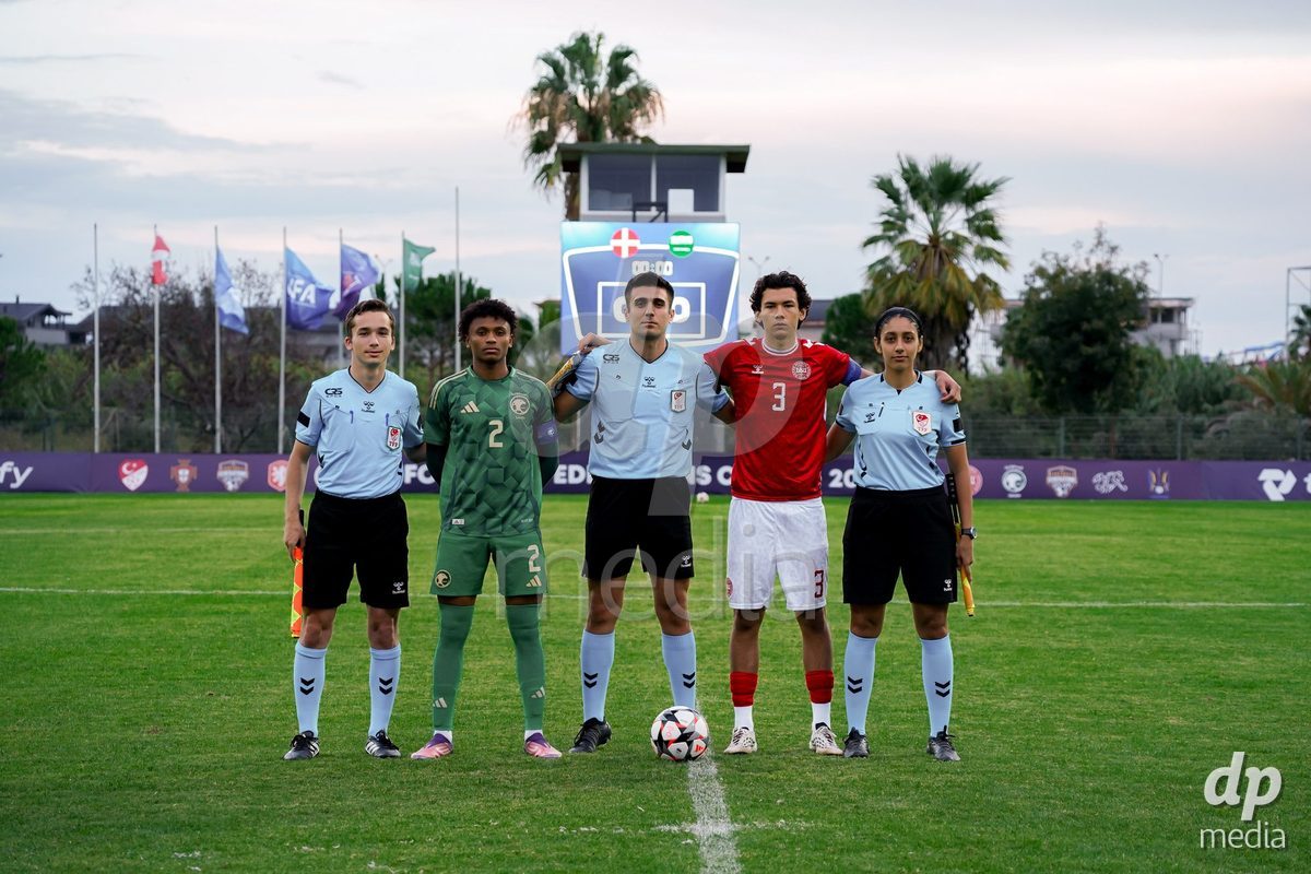SIDE, TURKIYE - OCTOBER 28: Marius Casamorin of Denmark during the International Friendly match between Denmark U16 and Saudi Arabia U16 at Emirhan Sport Complex on October 28, 2026 in Side, Turkiye.