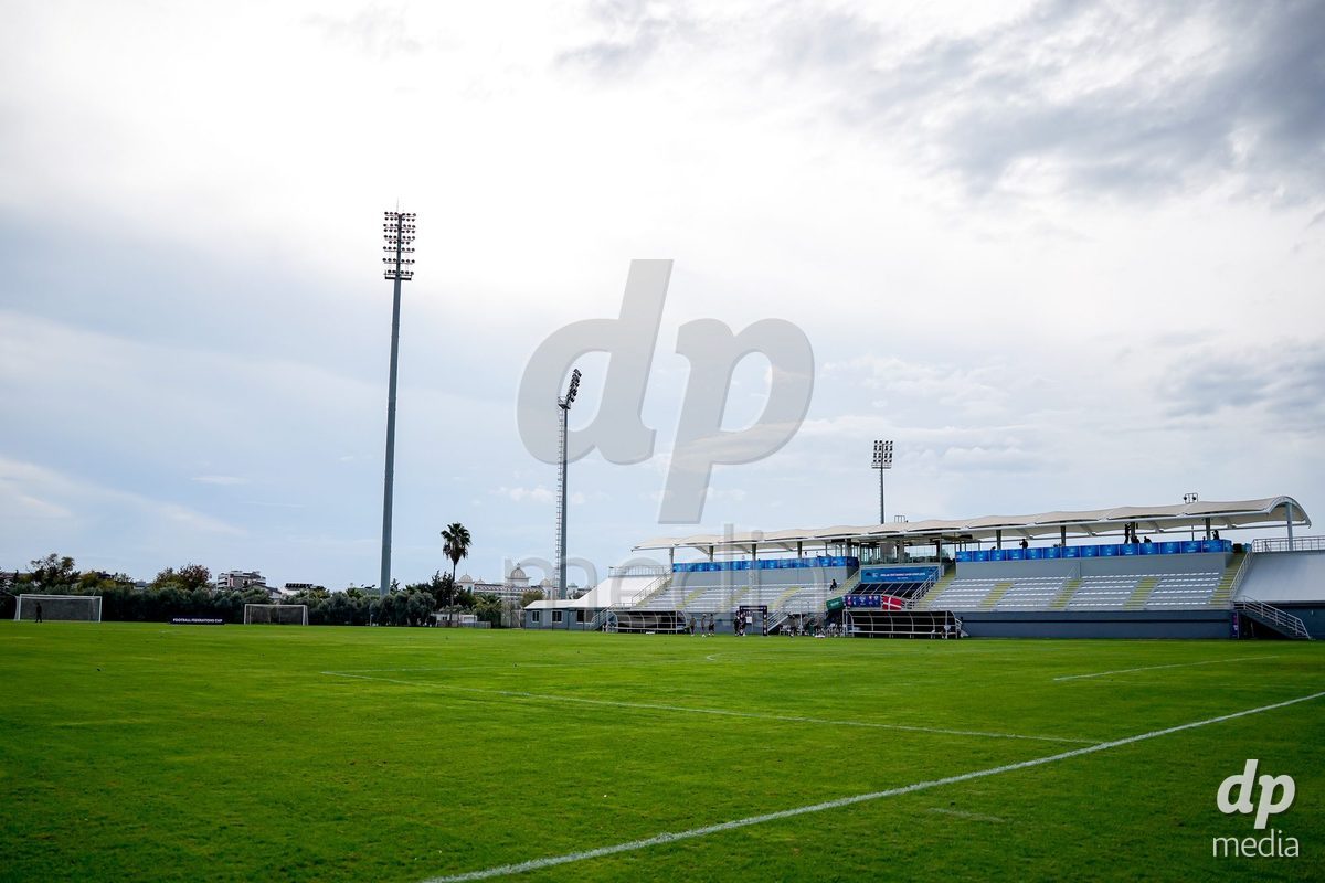 SIDE, TURKIYE - OCTOBER 28: General view of Emirhan Sport Complex prior to the International Friendly match between Denmark U16 and Saudi Arabia U16 at Emirhan Sport Complex on October 28, 2026 in Side, Turkiye.