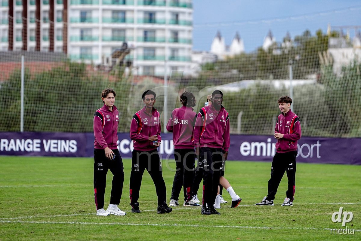 SIDE, TURKIYE - OCTOBER 28: Players of Switzerland arrival prior to the International Friendly match between Switzerland and Turkiye at Emirhan Sport Complex on October 28, 2026 in Side, Turkiye.