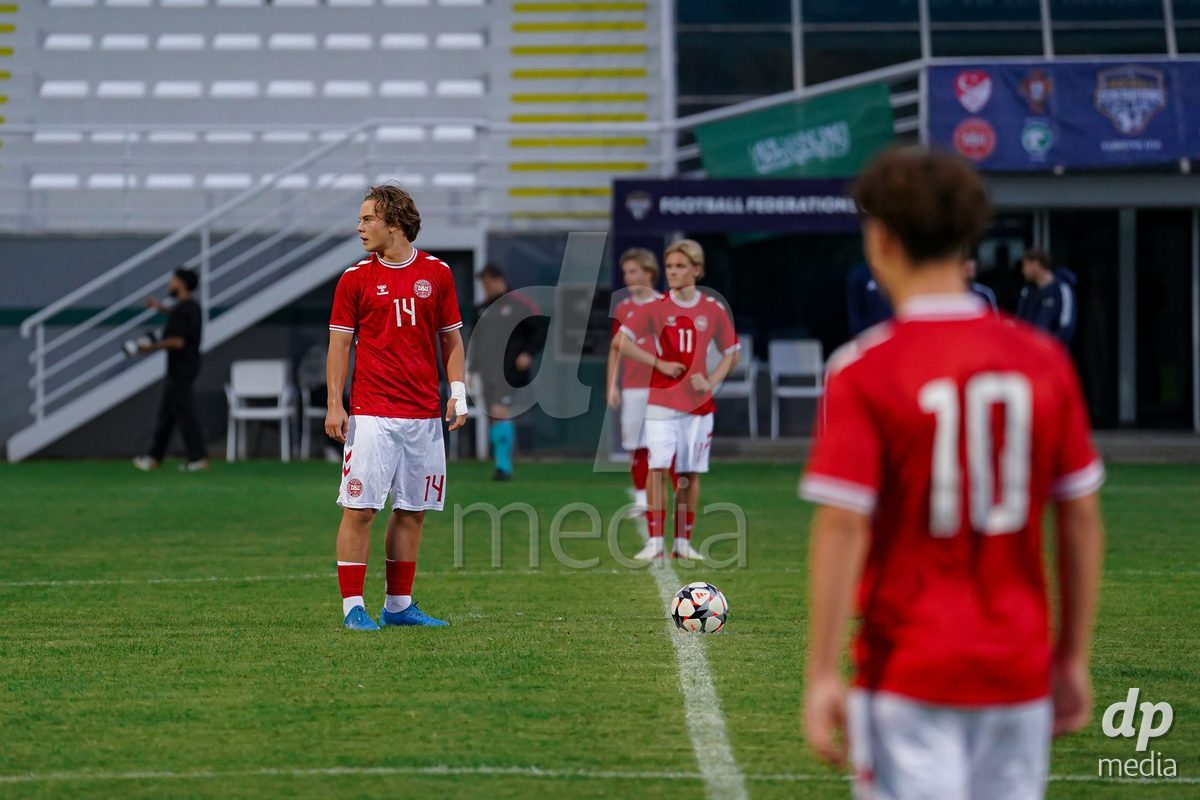 SIDE, TURKIYE - OCTOBER 28: Hector Andersen of Denmark during the International Friendly match between Denmark U16 and Saudi Arabia U16 at Emirhan Sport Complex on October 28, 2026 in Side, Turkiye.