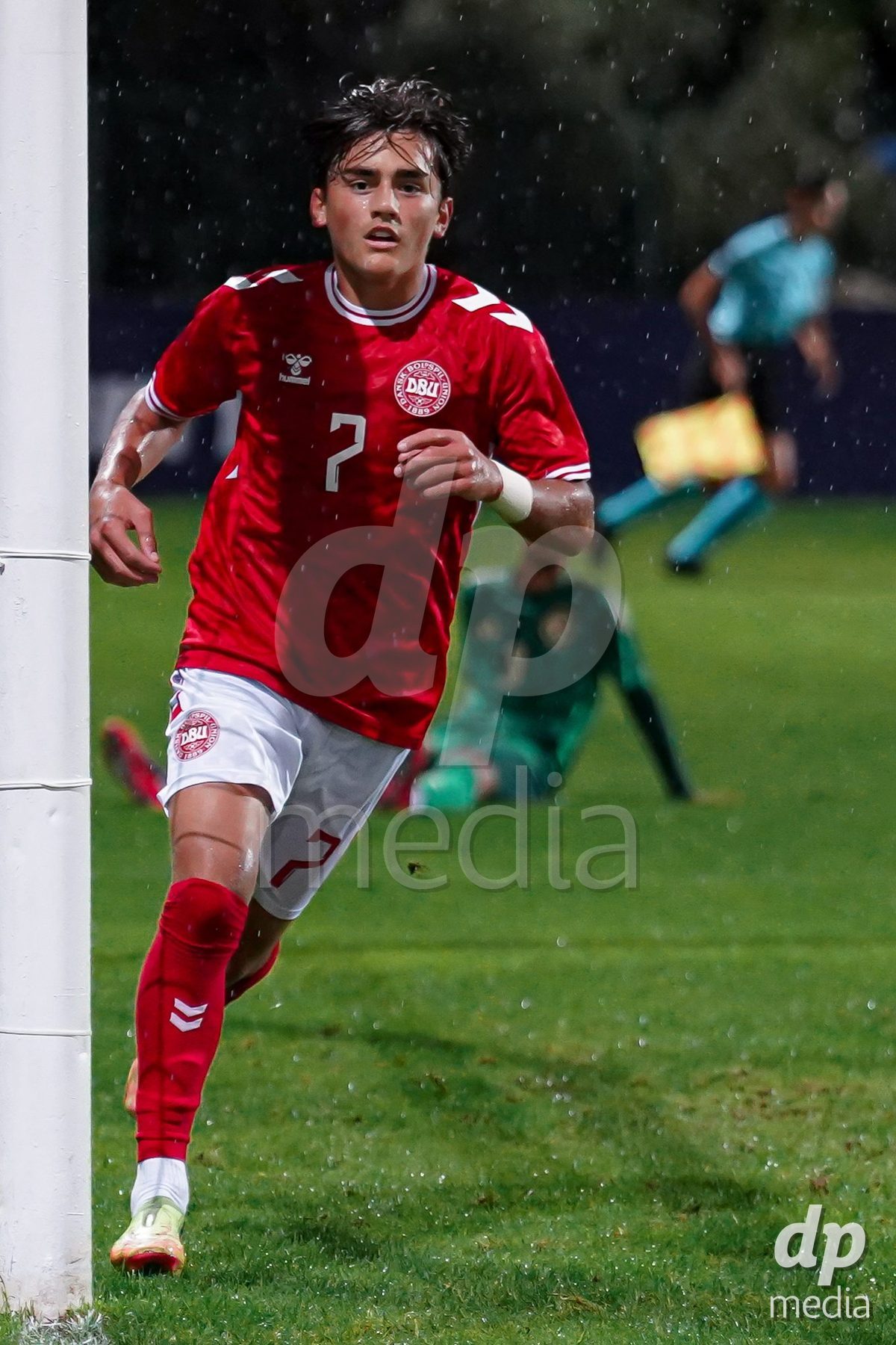SIDE, TURKIYE - OCTOBER 28: Frederik Abrahamsen of Denmark celebrating during the International Friendly match between Denmark U16 and Saudi Arabia U16 at Emirhan Sport Complex on October 28, 2026 in Side, Turkiye.