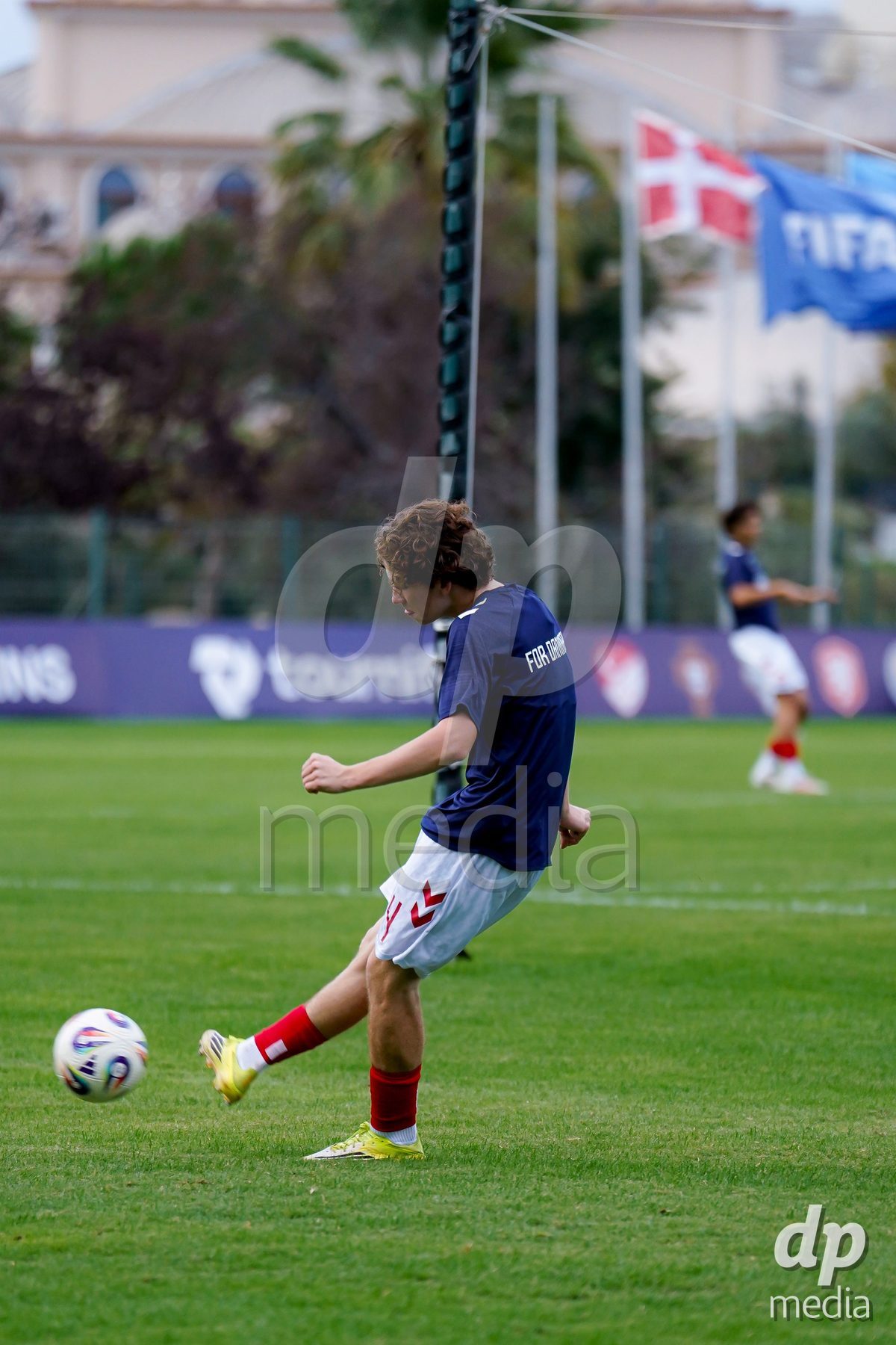 SIDE, TURKIYE - OCTOBER 28: Players of Denmark warming up during the International Friendly match between Denmark U16 and Saudi Arabia U16 at Emirhan Sport Complex on October 28, 2026 in Side, Turkiye.