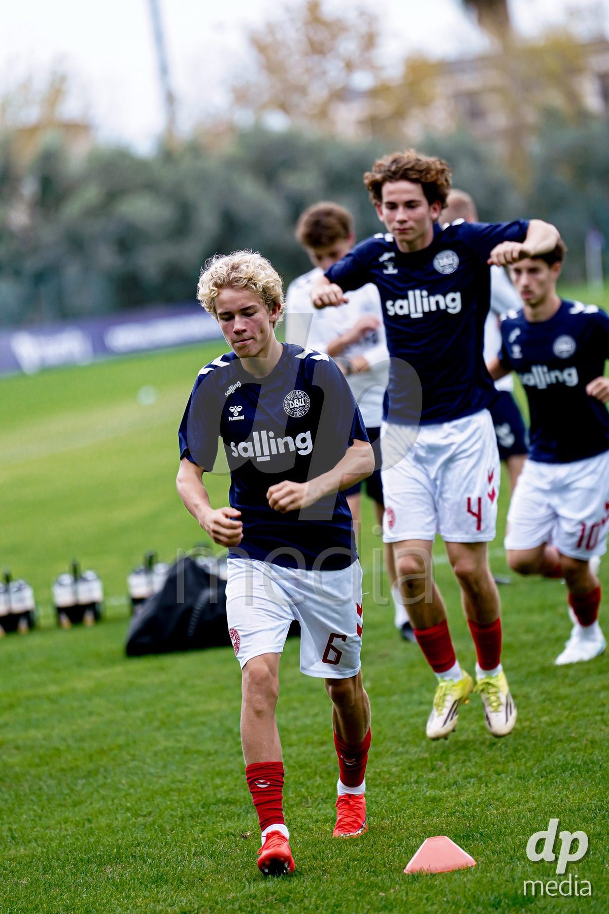 SIDE, TURKIYE - OCTOBER 28: Players of Denmark warming up during the International Friendly match between Denmark U16 and Saudi Arabia U16 at Emirhan Sport Complex on October 28, 2026 in Side, Turkiye.