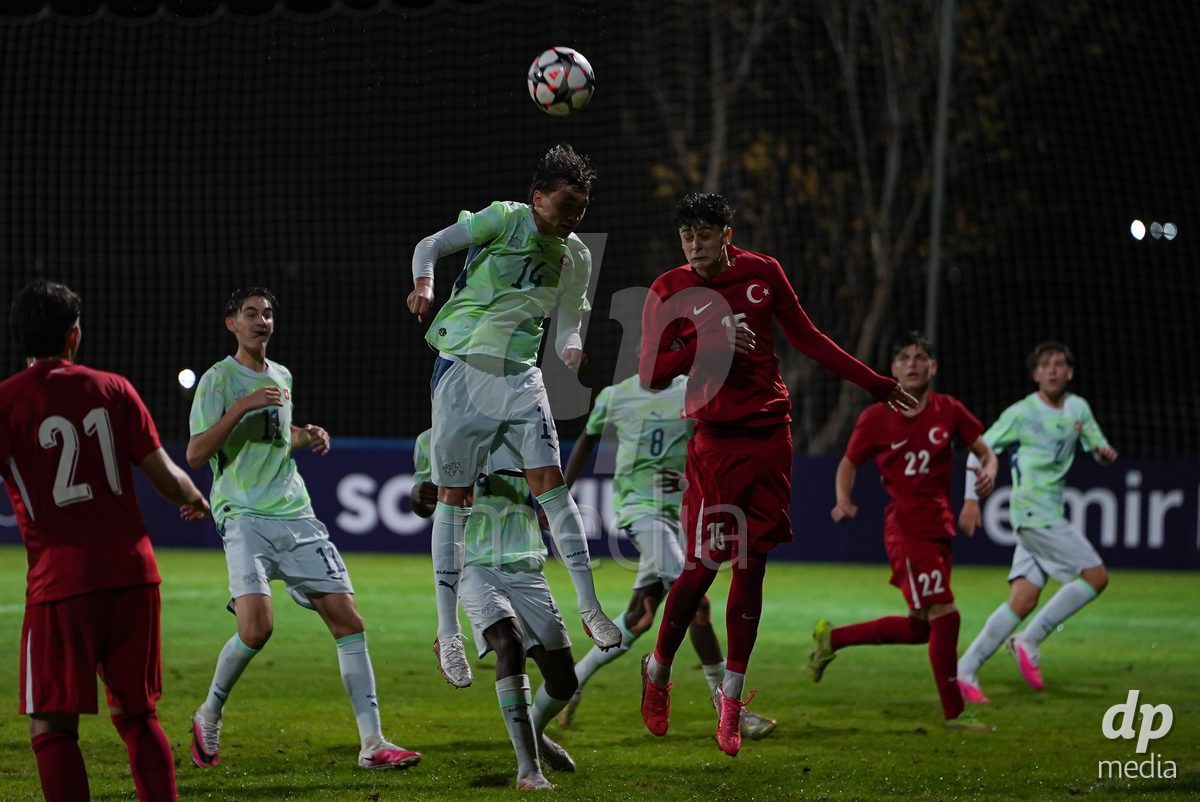 SIDE, TURKIYE - OCTOBER 28: Switzerland scoring teams second goal during the International Friendly match between Switzerland and Turkiye at Emirhan Sport Complex on October 28, 2026 in Side, Turkiye.