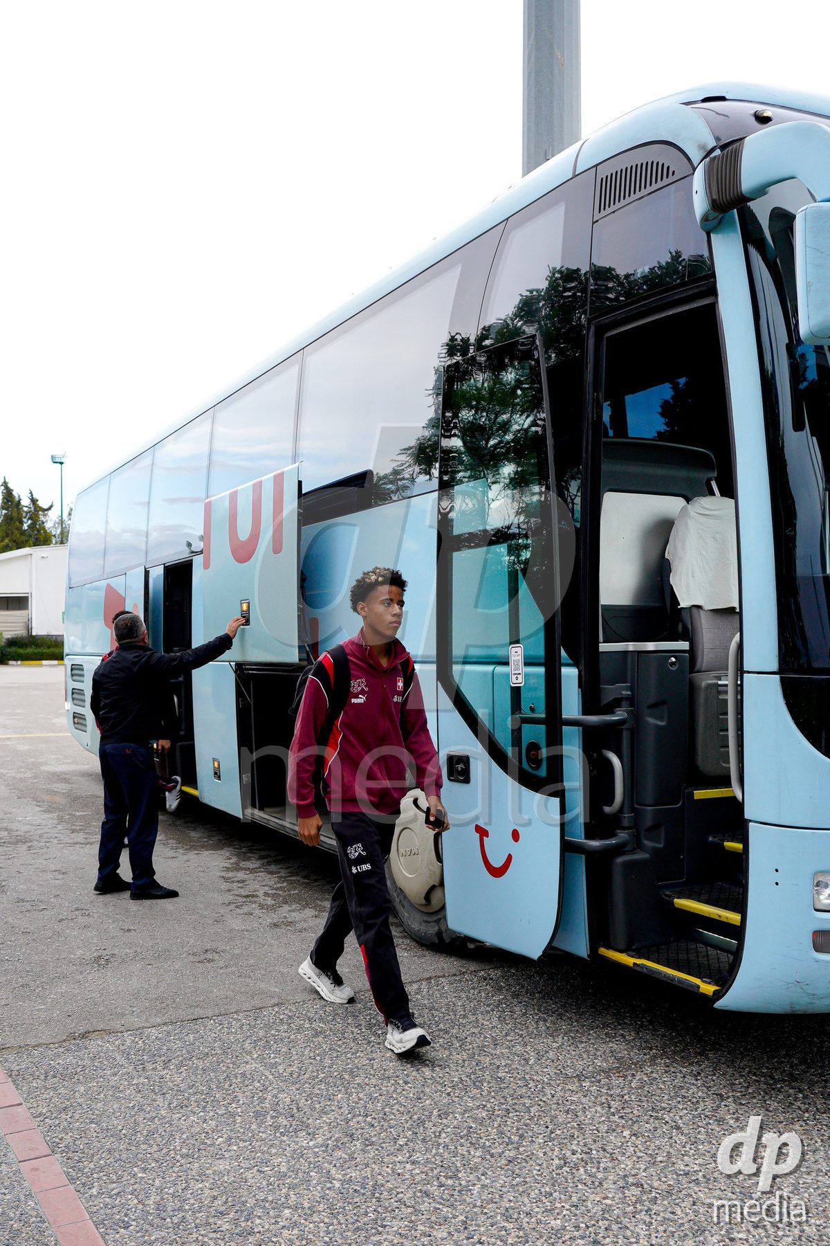 SIDE, TURKIYE - OCTOBER 28: Players of Switzerland arrival prior to the International Friendly match between Switzerland and Turkiye at Emirhan Sport Complex on October 28, 2026 in Side, Turkiye.