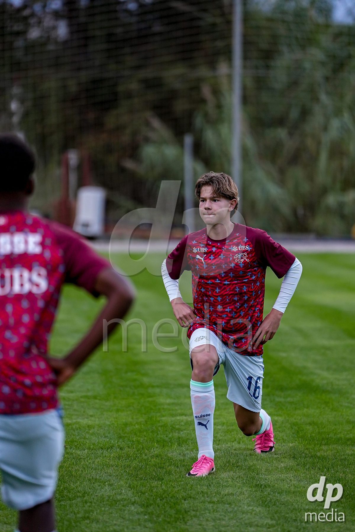 SIDE, TURKIYE - OCTOBER 28: Players of Switzerland warming up during the International Friendly match between Switzerland and Turkiye at Emirhan Sport Complex on October 28, 2026 in Side, Turkiye.