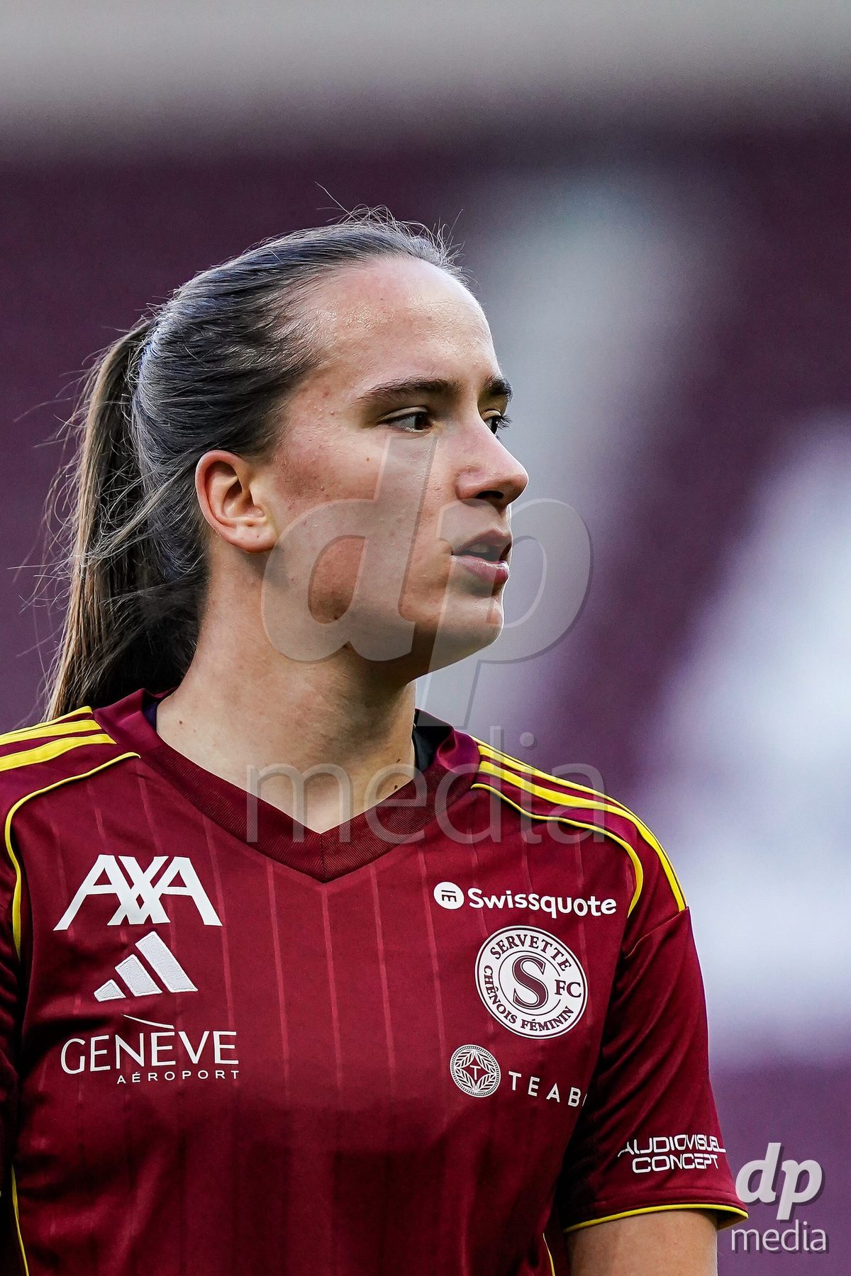 GENEVA, SWITZERLAND - MAY 29: During the AXA Women's Super League match between Servette FC Chenois Feminin and BSC YB Frauen at Stade de Geneve on May 29, 2026 in Geneva, Switzerland.