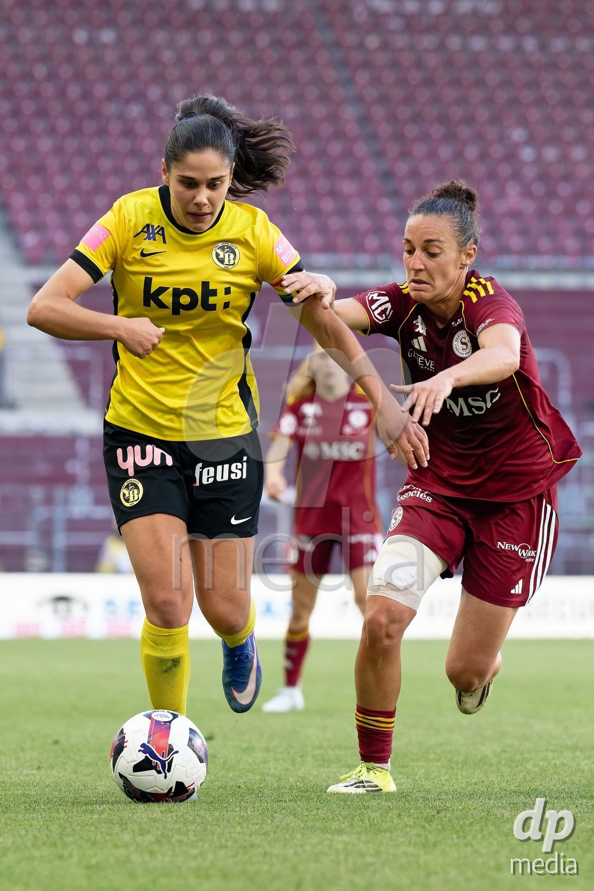 Geneva, Switzerland - May 29 : during the AWSL Final Second Leg match between Servette FC Chenois Feminin  and BSC YB Frauen  at Stade de Geneve on May 29 , 2026 in Geneva, Switzerland.