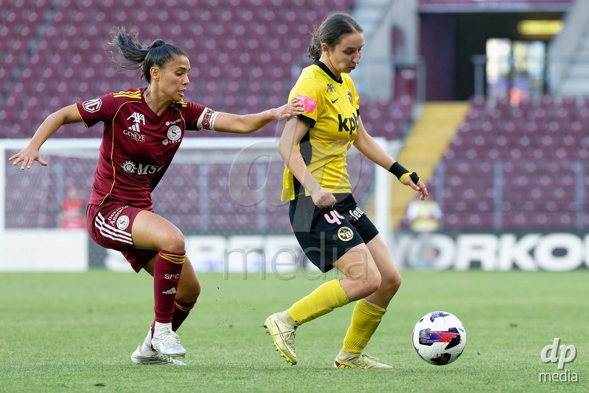 Geneva, Switzerland - May 29 : during the AWSL Final Second Leg match between Servette FC Chenois Feminin  and BSC YB Frauen  at Stade de Geneve on May 29 , 2026 in Geneva, Switzerland.