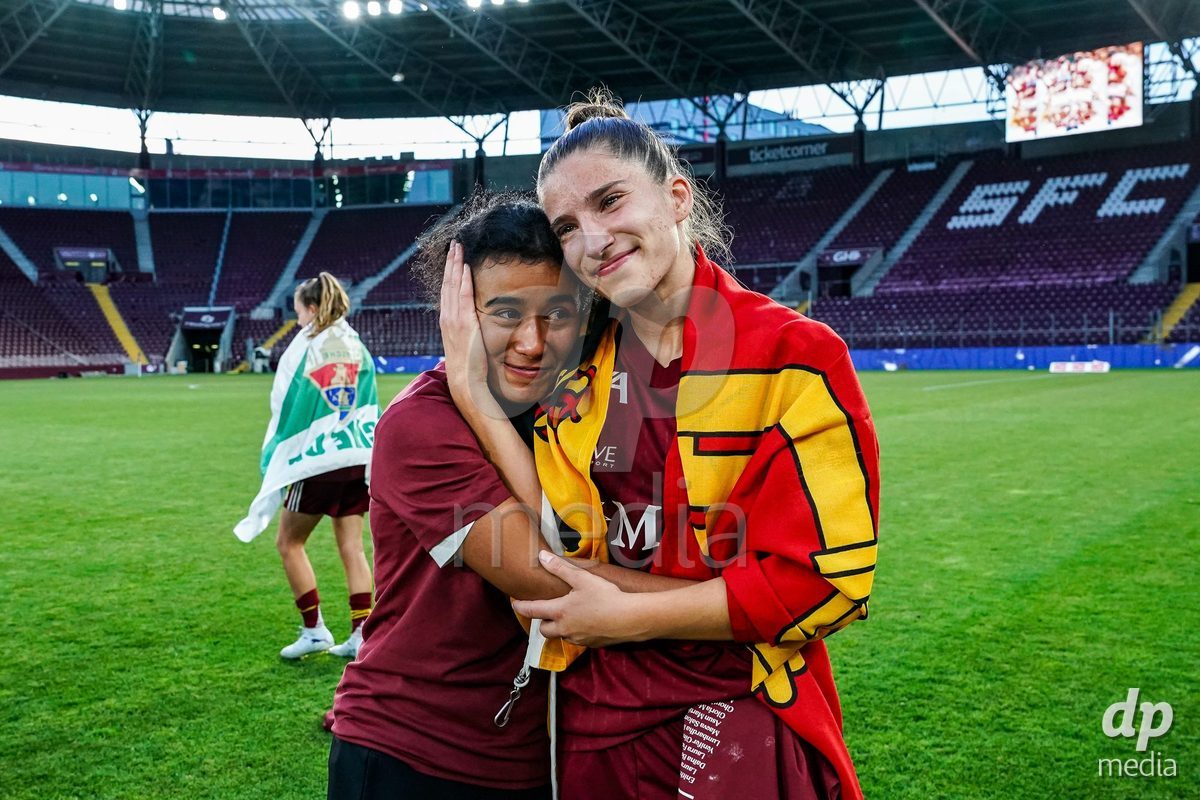 GENEVA, SWITZERLAND - MAY 29: Celebration of team Servette after winning the Final of the AXA Women's Super League match between Servette FC Chenois Feminin and BSC YB Frauen at Stade de Geneve on May 29, 2026 in Geneva, Switzerland.