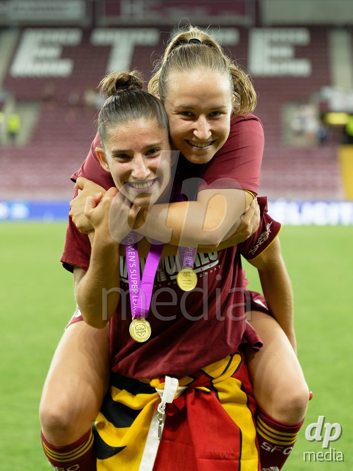 Geneva, Switzerland - May 29 : during the AWSL Final Second Leg match between Servette FC Chenois Feminin  and BSC YB Frauen  at Stade de Geneve on May 29 , 2026 in Geneva, Switzerland.