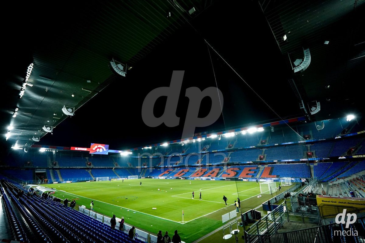 BASEL, SWITZERLAND - OCTOBER 30: General view inside the venue prior to the AXA Women's Super League match between FC Basel 1893 and FC Zurich at St. Jakob-Park on October 30, 2026 in Basel, Switzerland.