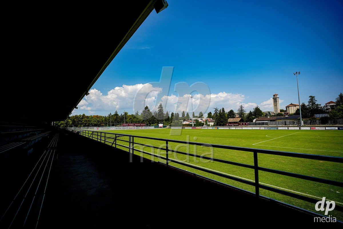 Switzerland: AXA Womens Super League 2026/27, Servette FC Chenois Feminin vs FC Aarau Frauen - Stade des Trois-Chene, Chene-Bourg: Panoramic view of Stade des Trois-Chene