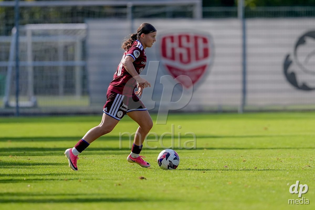 Switzerland: AXA Womens Super League 2026/27, Servette FC Chenois Feminin vs FC Aarau Frauen - Stade des Trois-Chene, Chene-Bourg: Chiara Wallin (Servette FC Chenois Feminin) in action.