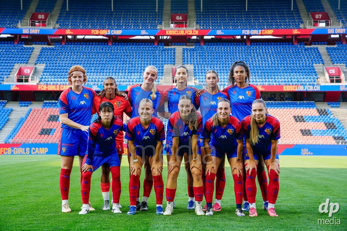 Switzerland: AXA Womens Super League 2026/27, FC Basel 1893 vs BSC YB Frauen - St. Jakob-Park, Basel: FC Basel 1893 starting 11 photo