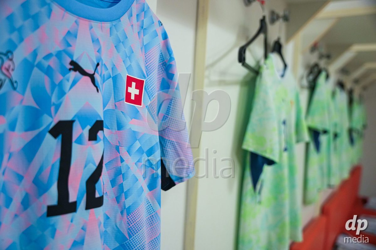 SIDE, TURKIYE - OCTOBER 31: General view inside the dressind room of Switzerland prior to the International Friendly tournament football match between Portugal U16 and Switzerland U16 at Emirhan Sport Complex on October 31, 2026 in Side, Turkiye.