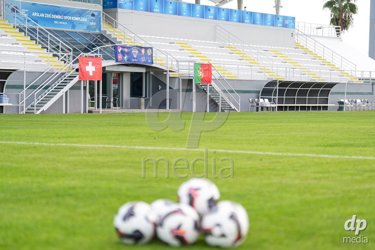 SIDE, TURKIYE - OCTOBER 31: General view inside the venue prior to the International Friendly tournament football match between Portugal U16 and Switzerland U16 at Emirhan Sport Complex on October 31, 2026 in Side, Turkiye.