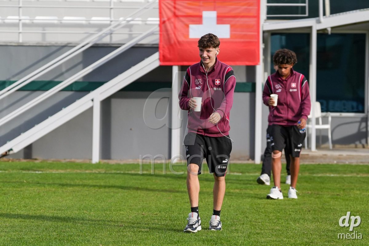 SIDE, TURKIYE - OCTOBER 31: Players of Switzerland arrive prior to the International Friendly tournament football match between Portugal U16 and Switzerland U16 at Emirhan Sport Complex on October 31, 2026 in Side, Turkiye.