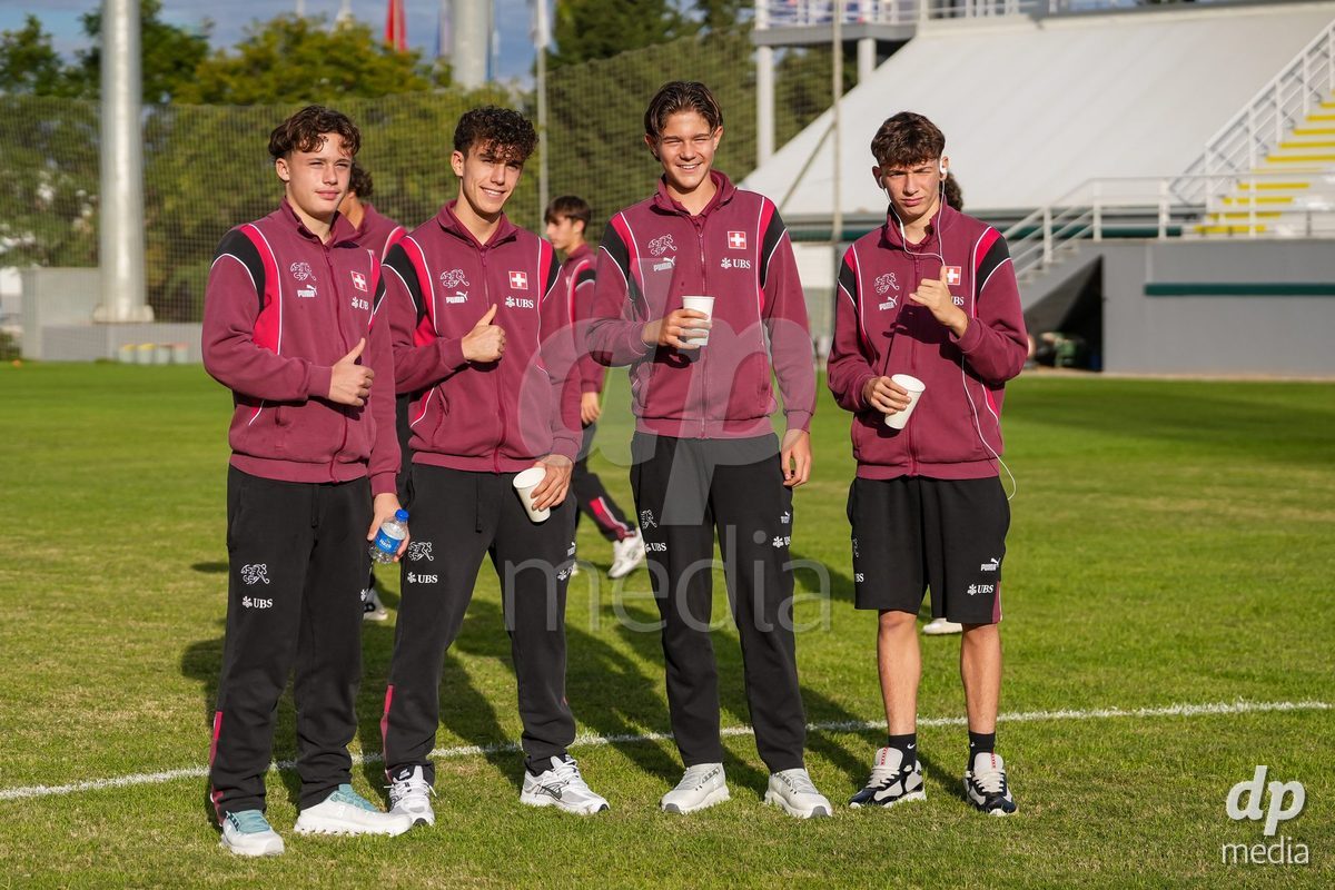 SIDE, TURKIYE - OCTOBER 31: Players of Switzerland arrive prior to the International Friendly tournament football match between Portugal U16 and Switzerland U16 at Emirhan Sport Complex on October 31, 2026 in Side, Turkiye.