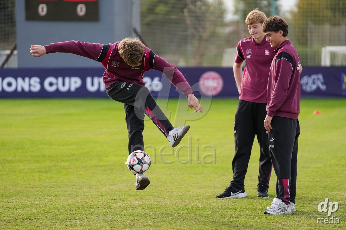 SIDE, TURKIYE - OCTOBER 31: Players of Switzerland arrive prior to the International Friendly tournament football match between Portugal U16 and Switzerland U16 at Emirhan Sport Complex on October 31, 2026 in Side, Turkiye.
