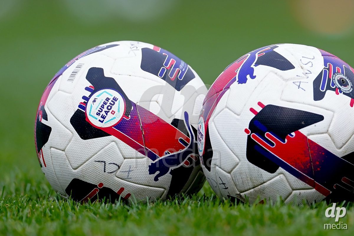 LUZERN, SWITZERLAND - OCTOBER 31: Official AXA Women's Super League match balls during the AXA Women's Super League match between FC Luzern and FC Aarau Frauen at Hubelmatt on October 31, 2026 in Luzern, Switzerland.