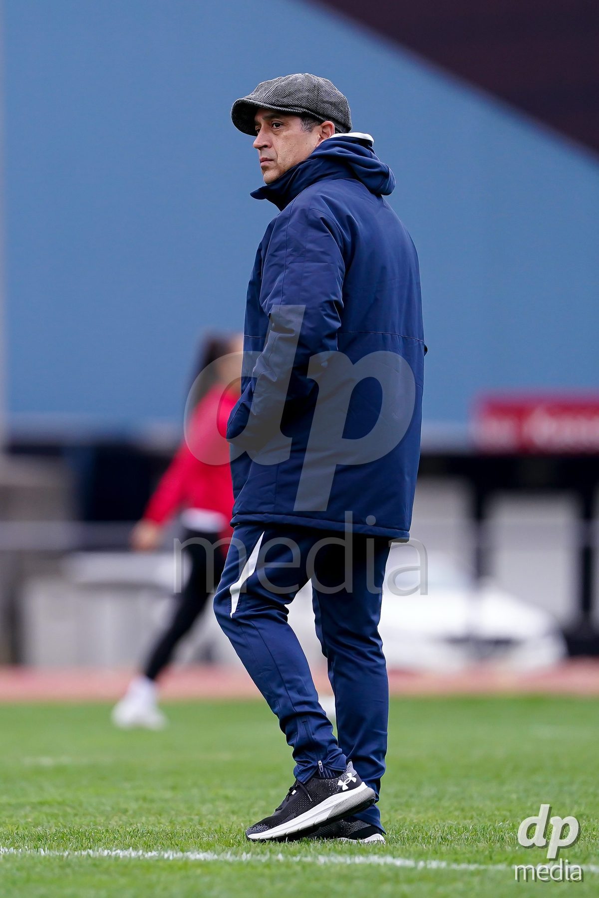 LUZERN, SWITZERLAND - OCTOBER 31: Eduardo Barrera, Head Coach of FC Aarau Frauen, during the AXA Women's Super League match between FC Luzern and FC Aarau Frauen at Hubelmatt on October 31, 2026 in Luzern, Switzerland.