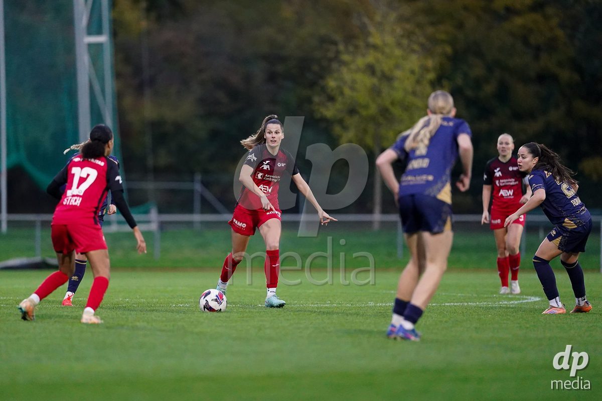LUZERN, SWITZERLAND - OCTOBER 31: Celia Hofer of FC Aarau Frauen during the AXA Women's Super League match between FC Luzern and FC Aarau Frauen at Hubelmatt on October 31, 2026 in Luzern, Switzerland.