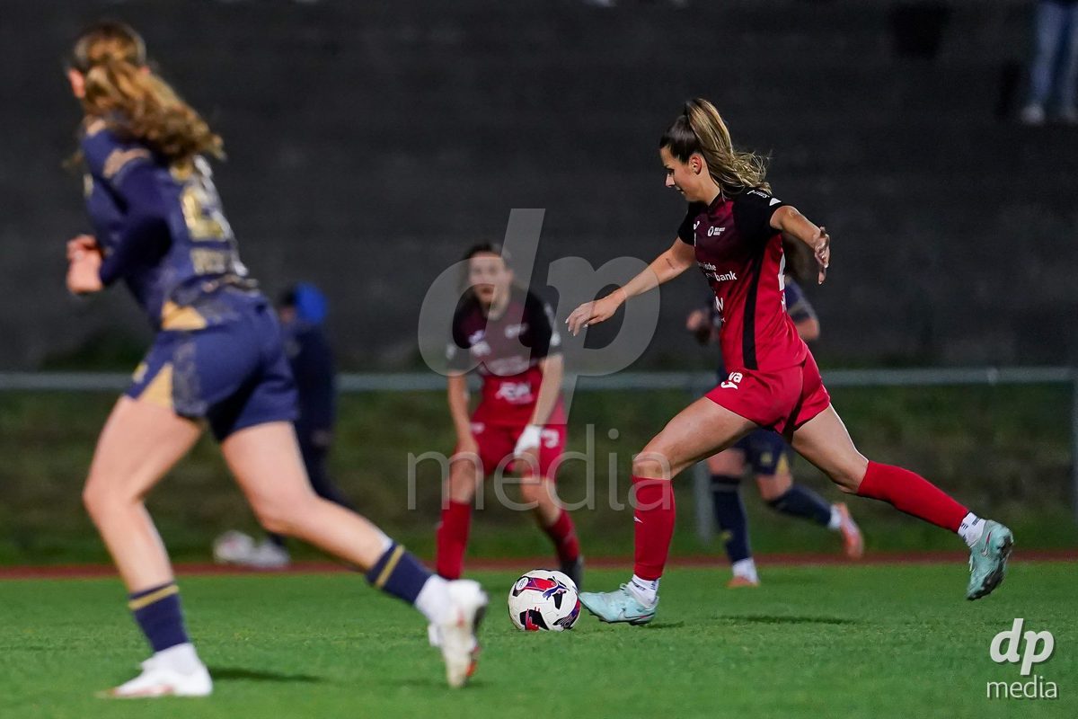LUZERN, SWITZERLAND - OCTOBER 31: Celia Hofer of FC Aarau Frauen scoring teams second goal during the AXA Women's Super League match between FC Luzern and FC Aarau Frauen at Hubelmatt on October 31, 2026 in Luzern, Switzerland.